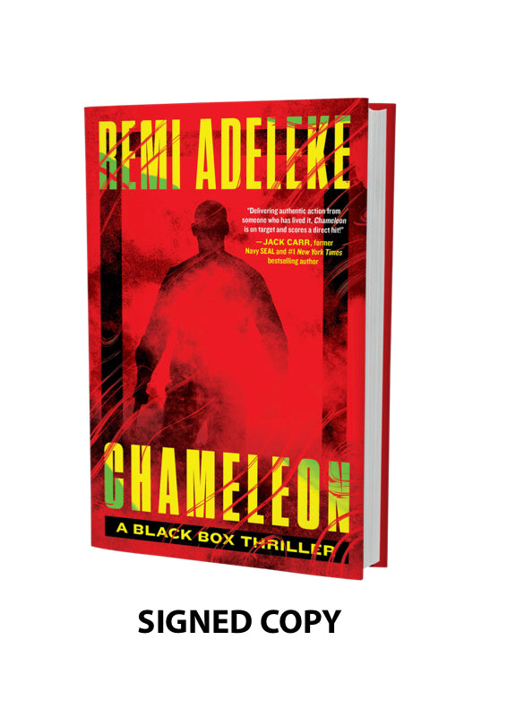 SIGNED Copy of "Chameleon: A Black Box Thriller"